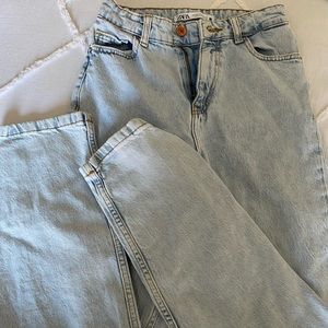 light wash zara jeans